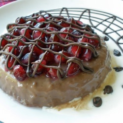 Chocolate Panna Cotta & Pomegranate
