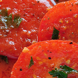 Tomatoes in a Bloody Mary Sauce