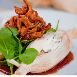 Roast Corn-Goat Cheese Tamales