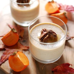 Persimmon Panna Cotta & Pecans