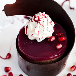 Pomegranate Chocolate Dessert