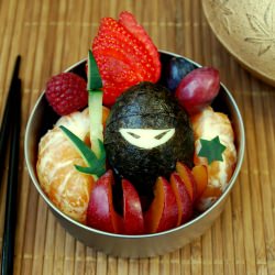 Ninja In the Fruit Bento