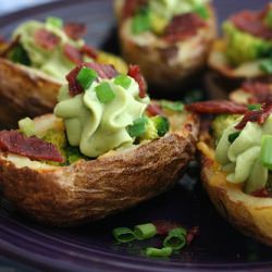 Broccoli Cheddar Potato Skins