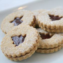 Almond Linzer Cookies