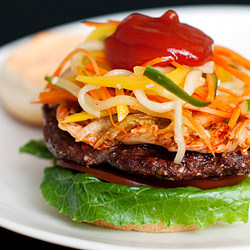 Korean BBQ-style Burgers