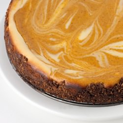 Bourbon Pumpkin Marble Cheesecake