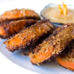 Fried Golden Fuyus