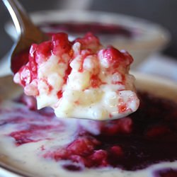 Rice White Chocolate Pudding