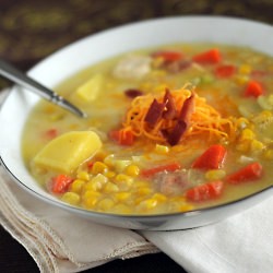 Corn & Veggie Chowder with Chicken