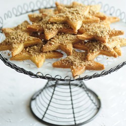 Honey Walnut Star Cookies