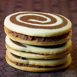 Peppermint Fudge Pinwheels