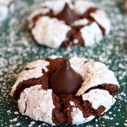 Chocolate Mint Crinkles
