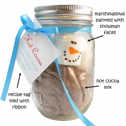 Marshmallow Snowman Cocoa Jar