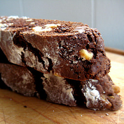 Double Chocolate Walnut Biscotti
