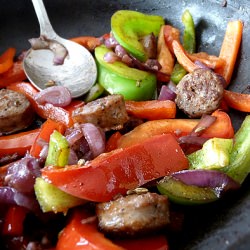 Mascarpone Polenta with Sausage