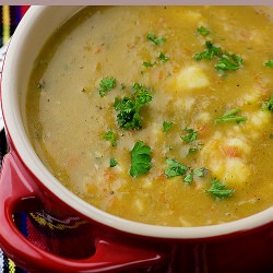 Roasted Garlic and Brie Soup