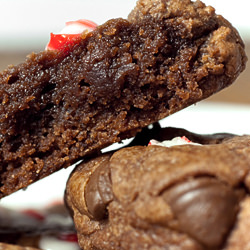 Peppermint Fudgy Brownie Cookies