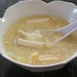 Fish Paste Tofu Egg Drop Soup