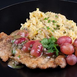 Chicken Piccata with Grapes & Caper