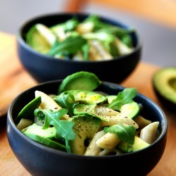 Avocado, Parmesan and Rocket Pasta