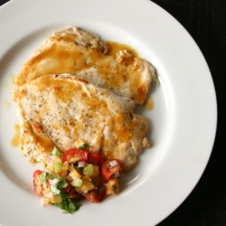 Chicken Paillards with Clementine Salsa