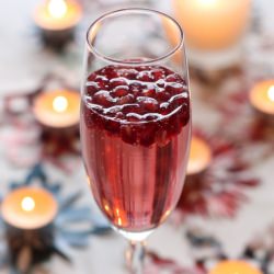 Pomegranate Spiked Champagne