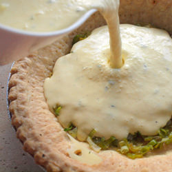 Leek and Parmesan Quiche