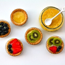 Lemon Curd Tartlets with Fresh Fruits