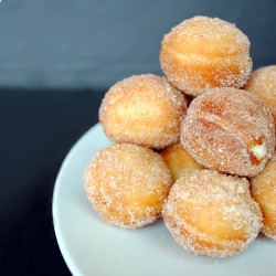 Spiced Rum Cream Filled Donuts