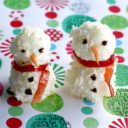 Snowman Coconut Macaroons
