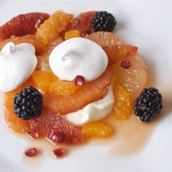 Citrus with Meringues