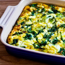 Breakfast Casserole with Spinach