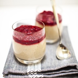 Semolina Puddings with Raspberry