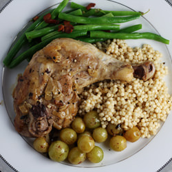 Braised Chicken with Grapes