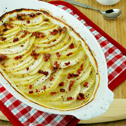 Kohlrabi Turnip Gratin