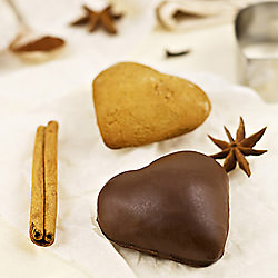 Chocolate Covered Gingerbread Heart