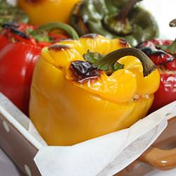 Colorful Peppers the Greek Way