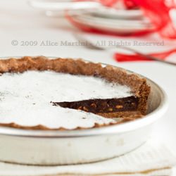 Chocolate and Salted Peanuts Tart