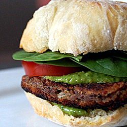 Vegan Bean Burgers w/Chimichurri