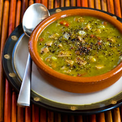 Split Pea Soup with Red Bell Pepper