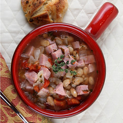 Smoked Ham Soup with White Beans
