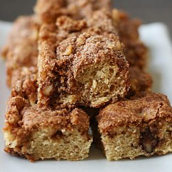Cinnamon Coffee Cake with Walnuts