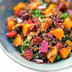Red Quinoa with Roasted Butternut