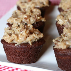 German Chocolate Cupcakes