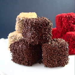 Dark Chocolate Lamingtons
