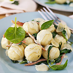 Ricotta Gnocchi with Spinach