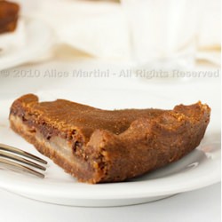 Vegan Chestnut Flour Tart w/ Chocolate