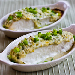 Baked Halibut with Sour Cream