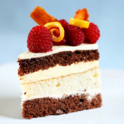 Chocolate, Mango and Coconut Cake