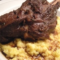 Rioja-Braised Lamb Shanks and Polenta